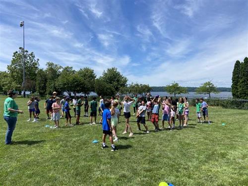 Students Outside During Picnic